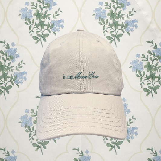 In my Mom Era Olive Green Cap